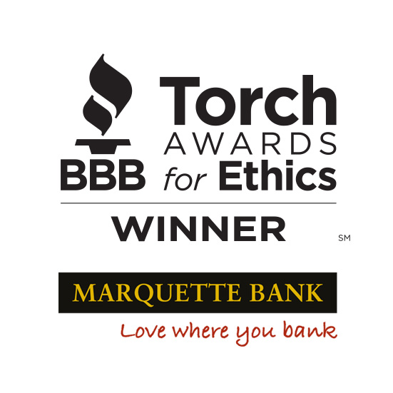 BBB Torch Awards for Ethics Winner - Marquette Bank