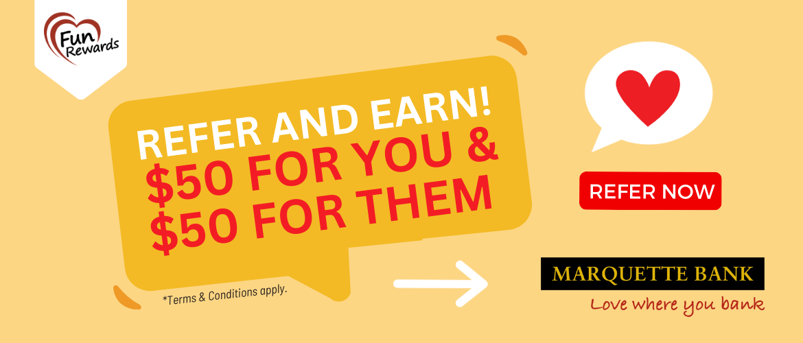 Refer Now - When you refer a friend, you and your friend will both receive a $50 gift card!