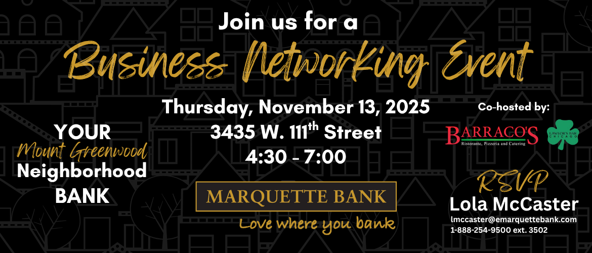 Mount Greenwood Business Networking Event
