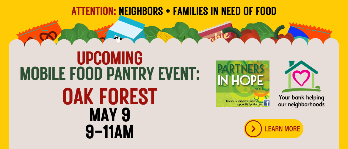Mobile Food Pantry at our Oak Forest branch location.