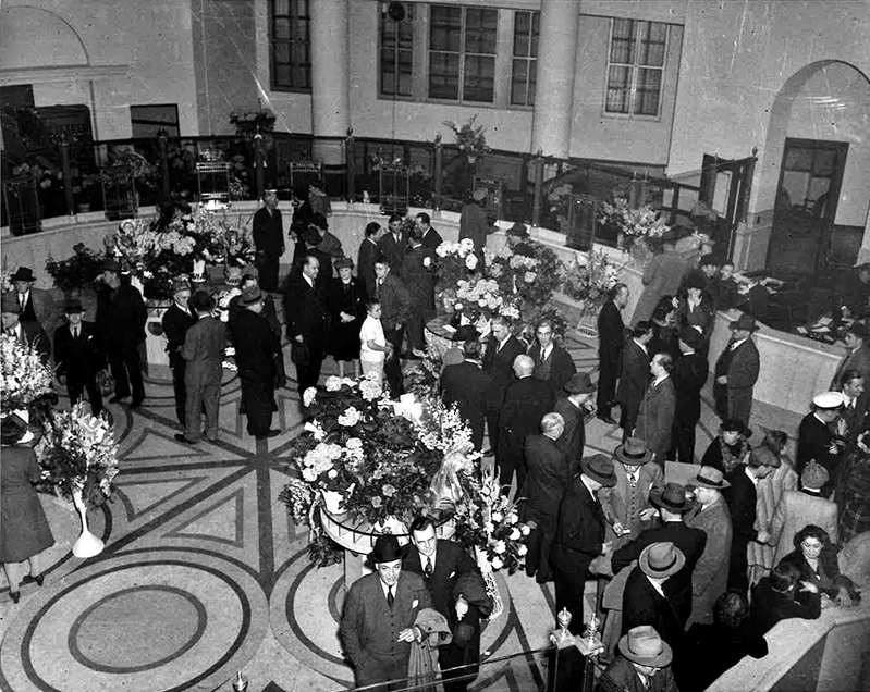 Opening Day Lobby May 12, 1945