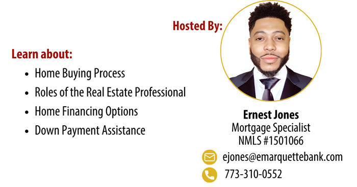 Hosted By Ernest Jones, Mortgage Specialist