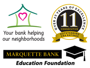 Do Good In Your Neighborhood - Giving Tuesday - Marquette Bank Logo